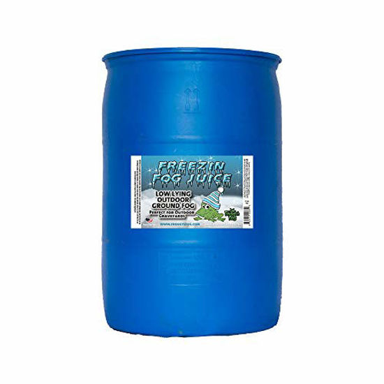 Picture of Freezin Fog Outdoor Low Lying Ground Fog Juice Machine Fluid - 55 Gallon Drum - The Haunted House Owner's Choice for Outdoor Graveyard Fog