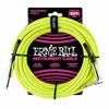 Picture of Ernie Ball Instrument Cable, 1/4" Right Angle, Neon Yellow, 10 ft. (P06080)