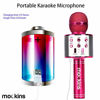 Picture of Mockins Pink Bluetooth Wireless Karaoke Microphone with Built in Bluetooth Speaker | Compatible with iOS and Android | 3 in 1 Wireless Portable Karaoke Machine for Kids and Adults