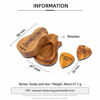 Picture of Gemszoo Guitar Picks Custom Any Message 2 Pack in Personalized Guitar Wooden Box Case Holder Music Gift for Father Boyfriend Guitarists (Style 2)