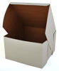 Picture of Southern Champion Tray 0979 Premium Clay Coated Kraft Paperboard White Non-Window Lock Corner Bakery Box, 10" Length x 10" Width x 6" Height (Case of 100)