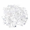 Picture of Chanzon 100 pcs 5mm Yellow LED Diode Lights (Clear Round Transparent DC 2V 20mA) Bright Lighting Bulb Lamps Electronics Components Indicator Light Emitting Diodes