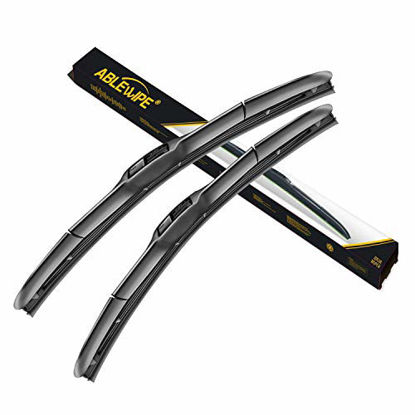 Picture of ABLEWIPE Windshield Hybird Wiper 22" + 22" Front Window Wiper Blades Model 18O13B(Set of 2)