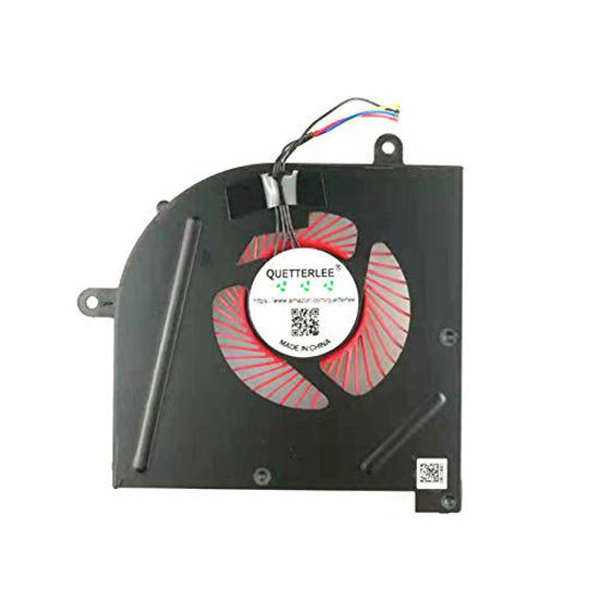 Picture of QUETTERLEE Replacement CPU Cooling Fan for MSI GS63 GS63VR GS73 GS73VR GS62 MS-17B1 MS-17B2 MS-16K2 MS-16K3 Stealth Pro BS5005HS-U2F1 Fan