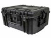 Picture of Monoprice Weatherproof / Shockproof Hard Case with Wheels - Black IP67 level dust and water protection up to 1 meter depth with Customizable Foam, 25" x 19" x 11"