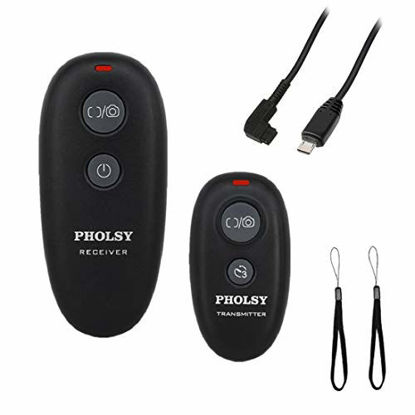 Picture of PHOLSY Wireless Camera Shutter Remote Release Control for Sony a9, 9M2, a7M2, a7M3, a7RM2, a7RM3, a7RM4, a6600, a6500, a6400, a6100, RX100M4, RX100M5, RX100M6, RX100M7, RX10M4, HX99, a99M2, a65, a77