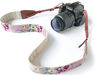 Picture of Camera Neck Shoulder Belt Strap,Alled Leather Vintage Print Soft Camera Straps for Women/Men for DSLR/SLR/Nikon/Canon/Sony/Olympus/Samsung/Pentax/Fujifilm (Leather Pink Print)