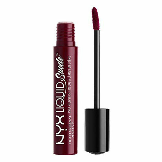 Picture of NYX PROFESSIONAL MAKEUP Liquid Suede Cream Lipstick - Vintage, Plum With Mauve Undertone