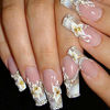 Picture of AORAEM 500pcs Lady French Acrylic Style Artificial False Nails Half Tips & Box (Clear)