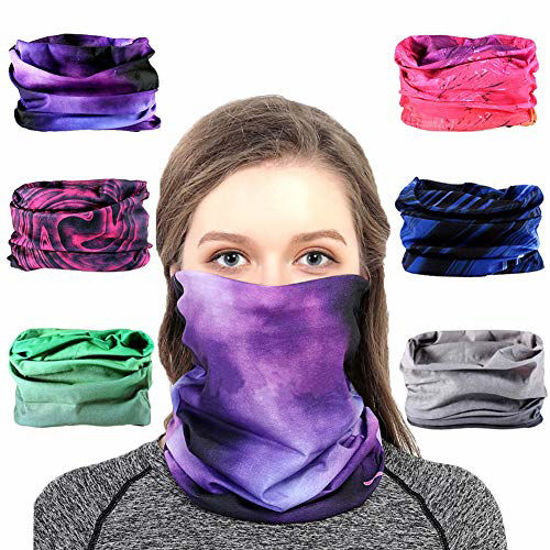 Picture of Toes Home Outdoor Magic Headband Elastic Seamless Bandana Scarf UV Resistence Sport Headwear Boho Series for Yoga Hiking Riding Motorcycling