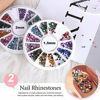 Picture of Nail Pen Designer, Teenitor Stamp Nail Art Tool with 15pcs Nail Painting Brushes, Nail Dotting Tool, Nail Foil, Manicure Tape, Color Rhinestones for Nails