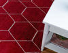 Picture of Unique Loom Trellis Frieze Collection Lattice Moroccan Geometric Modern Red Area Rug (3' 3 x 5' 3)