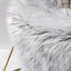 Picture of Ashler Soft Faux Sheepskin Fur Chair Couch Cover Area Rug Bedroom Floor Sofa Living Room Light Gray 2 x 3 Feet