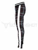 Picture of SCREENSHOT-P41902 Mens Hip Hop Premium Slim Fit Track Pants - Athletic Jogger Checker Pattern Print Taping Bottoms-Charcoal-Small