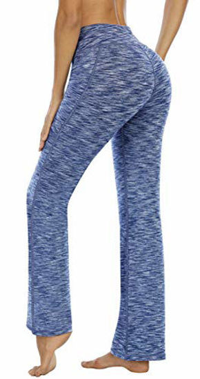 Heathyoga-Women's Bootcut Yoga Pants with Pockets High Waisted Bootleg Workout  Pants Work Pants Dress Pants Large Grey Sweatpants : : Clothing,  Shoes & Accessories