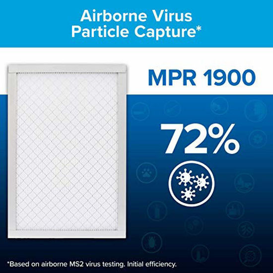 Picture of Filtrete 14x24x1, AC Furnace Air Filter, MPR 1900, Healthy Living Ultimate Allergen, 2-Pack (exact dimensions 13.81 x 23.81 x 0.78)