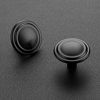 Picture of Ravinte 15 Pack 1-1/5 inch Matte Black Zinc Cabinet knobs Kitchen Cabinet Knobs  Drawer Knobs Dresser Knobs Drawer Pulls Cabinet Door Knobs Dresser Drawer Handles Knobs for Dresser Drawers