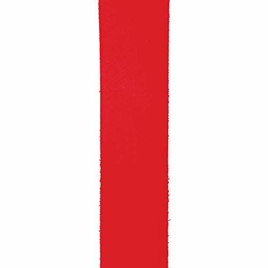 Picture of D'Addario Basic Leather Guitar Strap, Red