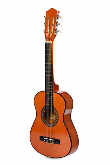 Picture of 30" Left Handed Mahogany Wood Guitar with Case and Accessories for Kids/Girls/Teens/Beginners