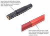 Picture of WindyNation 1/4" 10 Feet Black + 10 Feet Red 3:1 Dual Wall Adhesive Glue Lined Marine Grade Heat Shrink Tube Tubing