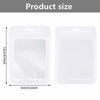 Picture of 100 Pieces Resealable Mylar Ziplock Food Storage Bags with Clear Window Coffee Beans Packaging Pouch for Food Self Sealing Storage Supplies (3.5 x 4.7 Inch, White)