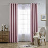 Picture of NICETOWN Blackout Curtains for Girls Room - Thermal Insulated Solid Grommet Room Darkening Curtains/Panels/Drape for Bedroom (Lavender Pink=Baby Pink, 1 Pair, 52 by 84-Inch)