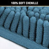 Picture of Bath Mats for Bathroom Non Slip Luxury Chenille Ultra Soft Bath Rugs 24x36 Absorbent Non Skid Shaggy Rugs Washable Dry Fast Plush Area Carpet Mats for Indoor, Bath Room, Tub - Dark Teal