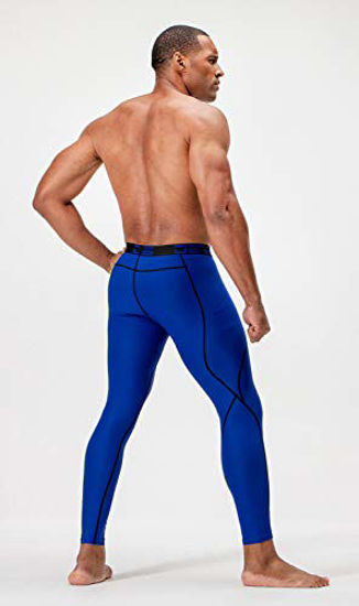 DEVOPS 2 Pack Men's Compression Pants Athletic Leggings with