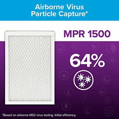 Picture of Filtrete 18x24x1, AC Furnace Air Filter, MPR 1500, Healthy Living Ultra Allergen, 6-Pack (exact dimensions 17.81 x 23.81 x 0.78)