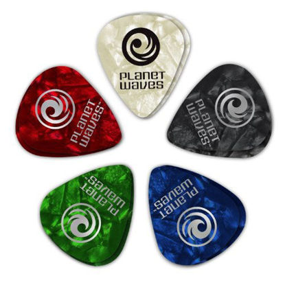 Picture of D'Addario Assorted Pearl Celluloid Guitar Picks, 25 pack, Medium