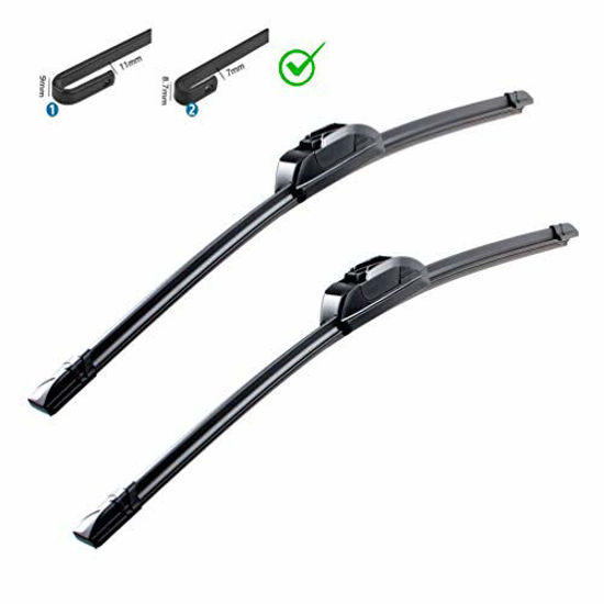 Picture of OEM QUALITY 24" + 18" PARRATI Premium All-Season Windshield Wiper Blades (Set of 2)