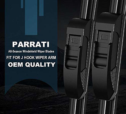 Picture of OEM QUALITY 28" + 17" PARRATI Premium All-Season Windshield Wiper Blades (Set of 2)