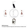 Picture of GeekDigg Acrylic Headset Headphone Stand Gaming Headphone Holder with Cable Organizer-Transparent