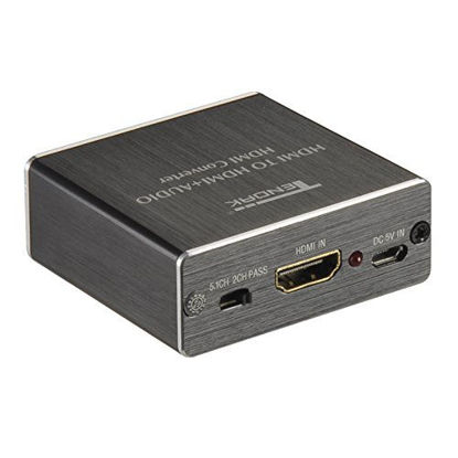 Picture of Tendak 4K x 2K HDMI to HDMI and Optical TOSLINK SPDIF + 3.5mm Stereo Audio Extractor Converter HDMI Audio Splitter Adapter(HDMI Input, HDMI + Digital/Analog Audio Output)
