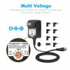 Picture of Outtag 15W Universal AC Adapter 3V 4.5V 5V 6V 7.5V 9V 12V Multi Voltage Switching Power Supply Replacement w/Multi-Tips for 3-12V Household Electronics Routers CCTV IP Cameras Smartphone Speakers