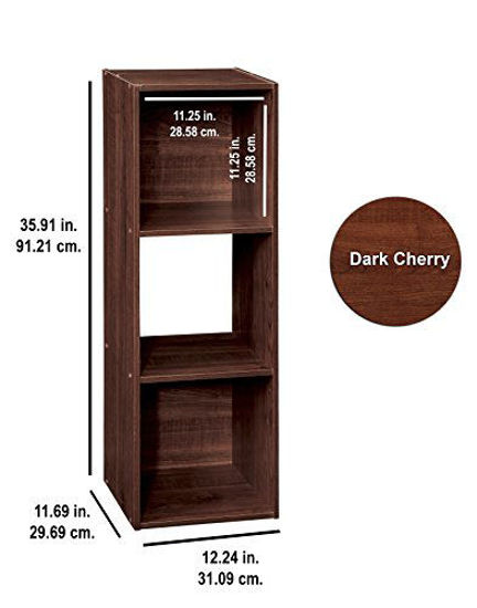 Picture of ClosetMaid 1028 Cubeicals Organizer, 3-Cube, Dark Cherry