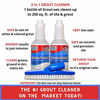 Picture of IT JUST WORKS! Grout-Eez Super Heavy Duty Tile & Grout Cleaner and whitener. Quickly Destroys Dirt & Grime. Safe For All Grout. Easy To Use. 2 Pack With FREE Stand-Up Brush. Clean-eez