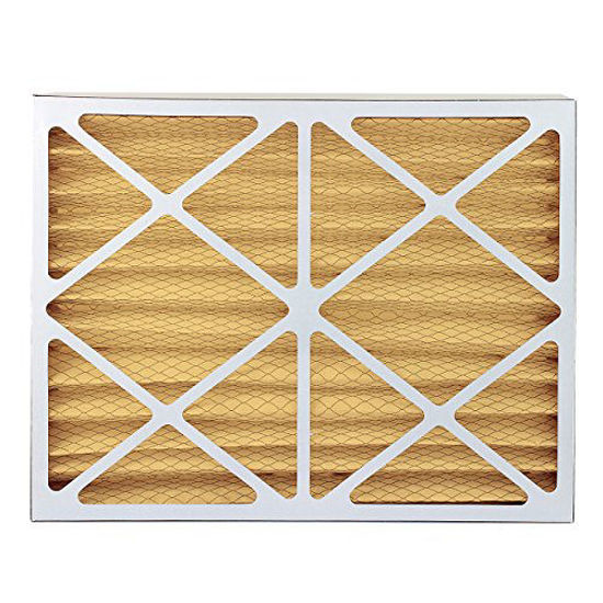 Picture of FilterBuy 15x30x4 MERV 11 Pleated AC Furnace Air Filter, (Pack of 2 Filters), 15x30x4 - Gold