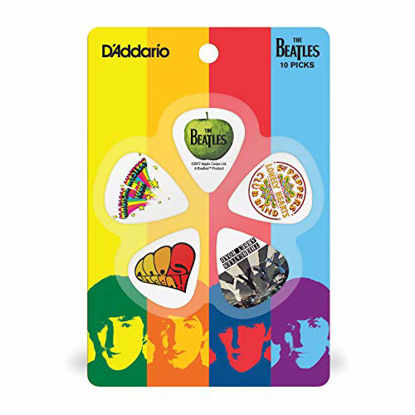 Picture of D'Addario Beatles Guitar Picks, Albums 10 pack, Thin