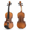 Picture of Eastar 3/4 Violin Set Fiddle EVA-3 Matte for Kids Beginners Students with Hard Case, Rosin, Shoulder Rest, Bow, and Extra Strings (Imprinted Finger Guide on Fingerboard)