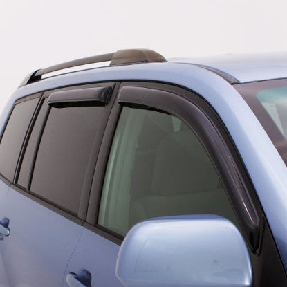 Picture of Auto Ventshade 94109 Original Ventvisor Side Window Deflector Dark Smoke, 4-Piece Set for 2009-2018 Dodge 1500 Crew Cab, 2010-2018 Ram 2500 & 3500 w/Crew & Mega Cab; 2019 Ram 1500 Classic Crew Cab