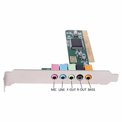 Picture of Sara-u Classic PCI Surround Sound Card 5.1CH Channel 8738 Chipset Digital Desktop Plug-In Board TXC097A