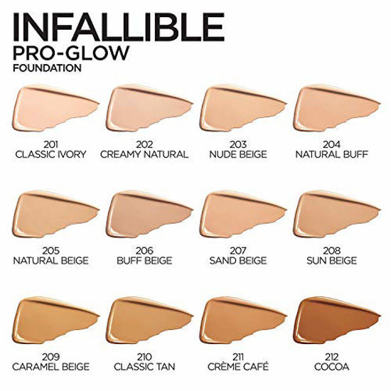 Picture of L'Oreal Paris Infallible Pro-Glow Foundation, Sun Beige, 1 fl. oz.