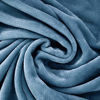 Picture of Exclusivo Mezcla Flannel Fleece Velvet Plush Soft Throw Blanket - 50" x 60" ( Slate Blue)