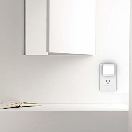 6Pack Plug-in LED Night Light Hallway Kitchen Bathroom Auto Sensor