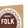 Picture of D'Addario EJ33 Folk Nylon Guitar Strings, Ball End, 80/20 Bronze/Clear Nylon Trebles