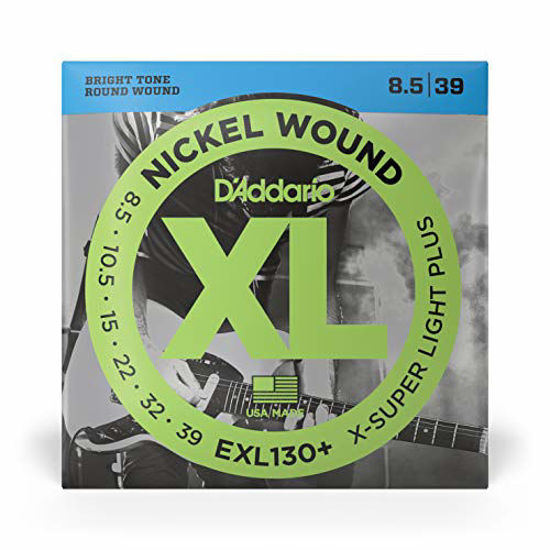 Picture of DAddario Nickel Wound Electric Guitar Strings, 1-Pack, Extra Super Light Plus, 8.5-39