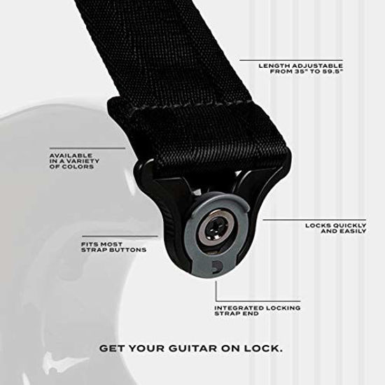 Picture of D'Addario Accessories Auto Lock Guitar Strap (50BAL00),Black