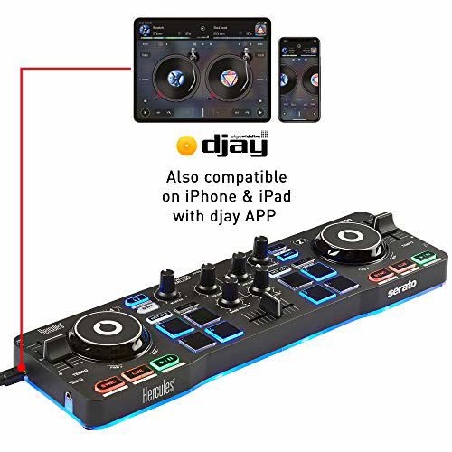 hercules djcontrol starlight pocket usb dj controller