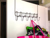 Picture of DecoBros Supreme Over The Door 11 Hook Organizer Rack, Chrome Finish